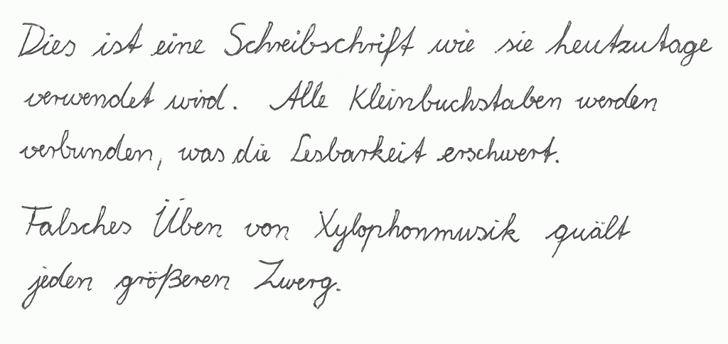 Schreibschrift - Bald nur noch im Museum?